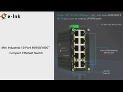 Mini Industrial 10-Port 10/100/1000T Compact Ethernet Switch