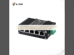 Mini Industrial Managed 4-Port 10/100/1000T 802.3at PoE 30W + 1-port 10/100/1000T Uplink Ethernet Switch
