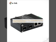 Industrial Ethernet Switch 2 Port 10/100/1000T To 2 Port 10/100/1000X SFP Fiber