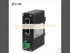 Wholesale PoE Injector Adapter 95W 802.3bt 1000M Din Rail Gigabit Power Injector 48V DC Output