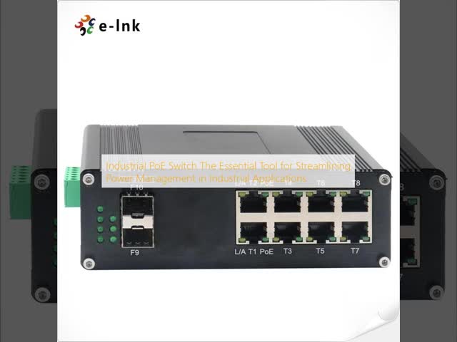 1 Port 100/1000BASE-X SFP Industrial PoE Switch for Speed Data Transfer and Power Over Ethernet