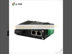 Mini Industrial 1-Port 1000X to 2-Port 10/100/1000Base-T 60W PoE++ Media Converter