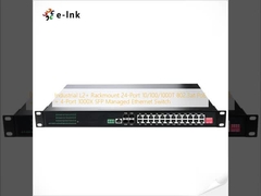 Industrial L2+ Rackmount 24-Port 10/100/1000T 802.3at PoE + 4-Port 1000X SFP Managed Ethernet Switch