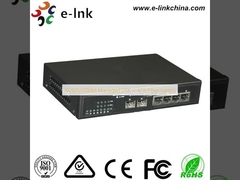 10/100/1000M Managed 2FX + 4TX Fiber Switch