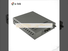1-port 10/100/1000Base-T + 2-port 1000Base-SFP (1+1) Redundant Fiber Media Converter 