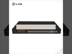 Managed 24-Port 10/100/1000T + 4-Port 100/1000 SFP Combo Ethernet Switch
