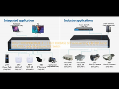 8 Port 10/100/1000BASE-T + 2 Port 1000BASE SFP Auto-sensing IEEE 802.3af/at POE/POE+ and 24V passive POE Switch