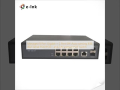 Managed 8 Port Gigabit + 2 Port SFP Auto-sensing IEEE 802.3af/at POE/POE+ and 24V passive POE Switch