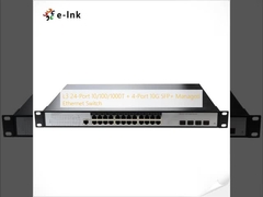 L3 24-Port 10/100/1000T + 4-Port 10G SFP+ Managed Ethernet Switch