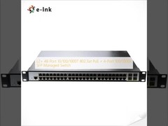 L2+ 48-Port 10/100/1000T 802.3at PoE + 4-Port 100/1000X SFP Managed Switch