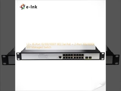 L2+ 16-Port 10/100/1000T 802.3at PoE + 2-Port 100/1000X SFP Managed Switch