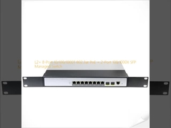 L2+ 8-Port 10/100/1000T 802.3at PoE + 2-Port 100/1000X SFP Managed Switch