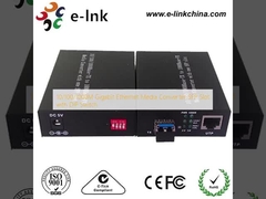 10/100/1000M Gigabit Ethernet Media Converter SFP Slot with DIP Switch