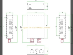 Gigabit SFP to SFP Media Converter