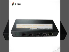 Self-Configured 3-port 10/100/1000BASE-T + 4-port 1000BASE SFP Ethernet Switch 