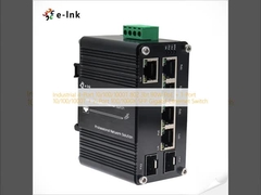 Industrial 4-Port 10/100/1000T 802.3bt 90W PoE + 1-Port 10/100/1000T + 2-Port 100/1000X SFP Gigabit Ethernet Switch
