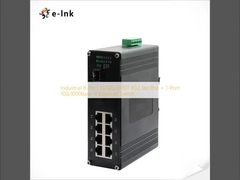 Industrial 8-Port 10/100/1000T 802.3bt PoE + 1-Port 100/1000Base-X Ethernet Switch