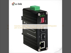 Industrial 1G/10G SFP+ to SFP+ OEO Converter (3R Repeater) with 1G Ethernet Media Converter Function