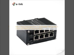 Mini Industrial Managed 8-Port 10/100/1000T 802.3at PoE + 2-Port 100/1000X SFP Ethernet Switch