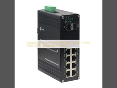 Industrial L2+ 8-Port 10/100/1000T 802.3at PoE + 2-Port 1000X SFP Managed Ethernet Switch