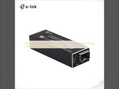 Mini 10/100/1000BASE-T to 100/1000BASE-X SFP Fiber Media Converter with PoE Powered Function