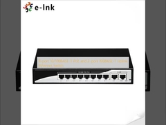 8-port 10/100BASE-T PoE and 2-port 100BASE-T Uplink Ethernet Switch