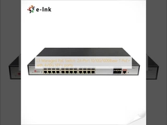 L3 Managed PoE Switch: 24-Port 10/100/1000Base-T PoE+ with 4x10G SFP+ ports