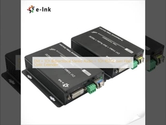 DVI + 1Ch Bidirectional Stereo Audio + 1Ch RS232 over Fiber Optic Extender 
