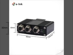 EN50155 Industrial 1-port 10/100/1000 PoE Injector with 30W output, M12 connector
