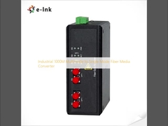 Industrial 1000M Multimode to Single Mode Fiber Media Converter