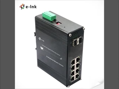 Industrial L2+ 8-Port 10/100/1000T 802.3at PoE + 2-Port 1000X SFP Managed Ethernet Switch