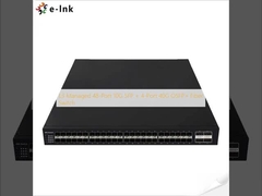 L3 Managed 48-Port 10G SFP + 4-Port 40G QSFP+ Fiber Switch