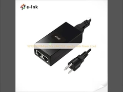 10/100/1000Mbps 24V 24W POE Injector with Power Cord