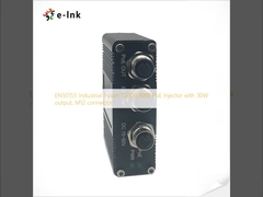 EN50155 Industrial 1-port 10/100/1000 PoE Injector with 30W output, M12 connector