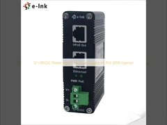 12~48VDC Power Input Industrial Gigabit Hi-PoE 60W Injector