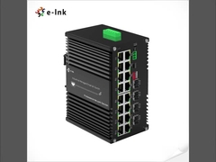 Industrial L2+ 16-Port 10/100/1000T 802.3at PoE + 4-Port 1000X SFP Managed Ethernet Switch