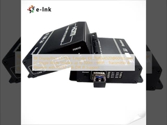 8K DisplayPort 1.4 Fiber Extender Kit (7680x4320@60Hz) over LC Single Mode Simplex up to 300m / 985ft - Transmitter & Receiver with RS232 + Bi-DIR IR Support