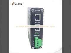 80~320VDC Power Input Industrial Gigabit PoE+ Injector
