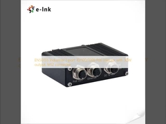 EN50155 Industrial 1-port 10/100/1000 PoE Injector with 30W output, M12 connector