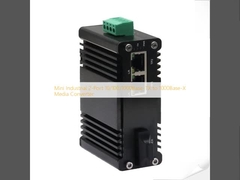 Mini Industrial 2-Port 10/100/1000Base-TX to 1000Base-X Media Converter 