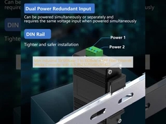 Mini Industrial 10/100Base-T to 100Base-X SFP Fiber Ethernet Media Converter with 1Ch RS232/RS485/RS422