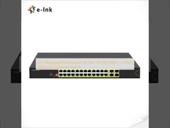 L2+ Managed Rack Mount 24-Port 10/100/1000T + 4-Port 1000X SFP Ethernet Switch