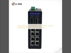 Industrial 8-port 10/100/1000T 802.3at PoE + 4-port 100/1000X SFP Managed Ethernet Switch