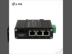 Mini Industrial 3-Port 10/100/1000T 802.3at PoE + 1-Port 1000X SC Ethernet Switch with 12~48VDC Inpu