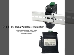 Mini Industrial 4-Port 10/100/1000T + 1-Port 100/1000X SFP Gigabit Ethernet Switch