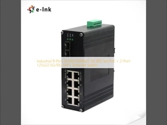 Industrial 8-Port 10/100/1000M/2.5G 802.3at PoE + 2-Port 1.25G/2.5G/10G SFP+ Ethernet Switch
