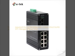 Industrial 8-Port 10/100/1000M/2.5G + 2-Port 1.25G/2.5G/10G SFP+ Managed Ethernet Switch