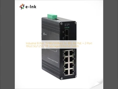 Industrial 8-Port 10/100/1000M/2.5G 802.3bt PoE + 2-Port 10G/2.5G/1.25G SFP Managed Ethernet Switch