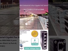 Mini Industrial 4-Port 10/100/1000BASE-T 802.3at PoE + 1-Port 10/100/1000T Ethernet Switch