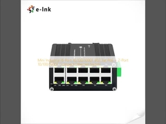 Mini Industrial 8-Port 10/100/1000T 802.3at PoE + 2-Port 10/100/1000T Compact Ethernet Switch